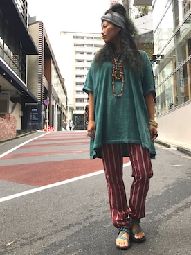 モジャ子さん（レディース・165cm）の夏コーディネート