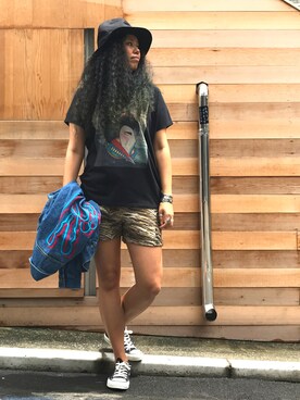 モジャ子さん（レディース・165cm）の夏コーディネート