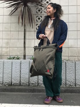 「ALDIES（アールディーズ）のアイテム（ブルゾン）」を使った、モジャ子さん（レディース・165cm）の冬コーディネート