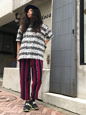 モジャ子さん（レディース・165cm）の夏コーディネート