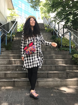 モジャ子さん（レディース・165cm）の夏コーディネート