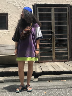 モジャ子さん（レディース・165cm）の夏コーディネート