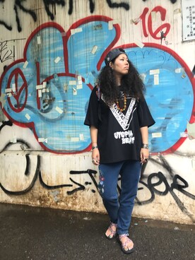 モジャ子さん（レディース・165cm）の夏コーディネート