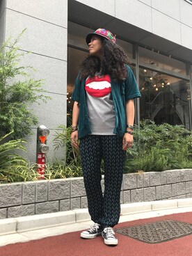 モジャ子さん（レディース・165cm）の夏コーディネート