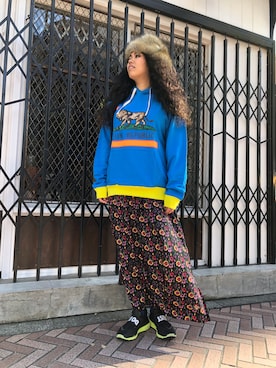 モジャ子さん（レディース・165cm）の冬コーディネート