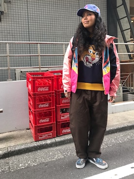 モジャ子さん（レディース・165cm）の冬コーディネート