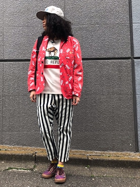 モジャ子さん（レディース・165cm）の春コーディネート