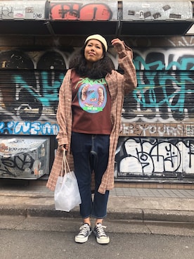 モジャ子さん（レディース・165cm）の夏コーディネート