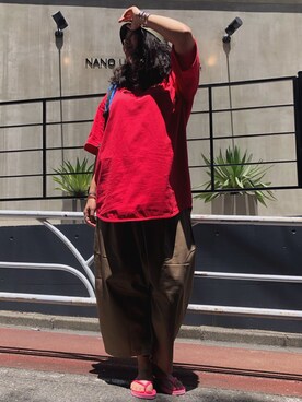 モジャ子さん（レディース・165cm）の夏コーディネート