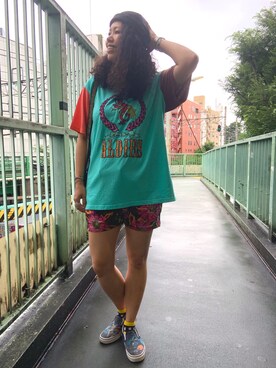 モジャ子さん（レディース・165cm）の夏コーディネート