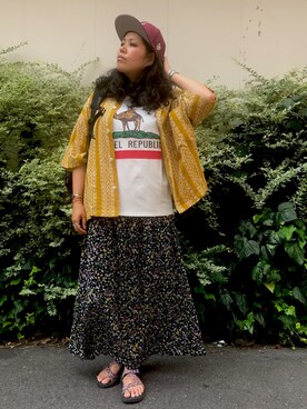 モジャ子さん（レディース・165cm）の夏コーディネート