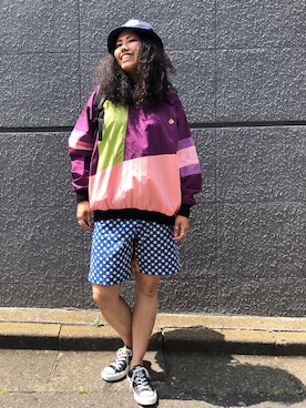 モジャ子さん（レディース・165cm）の夏コーディネート