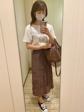 「トイレから失礼しやす」｜「アイテム（スニーカー）」を使った、✩*mainさん（レディース・165cm）の夏コーディネート