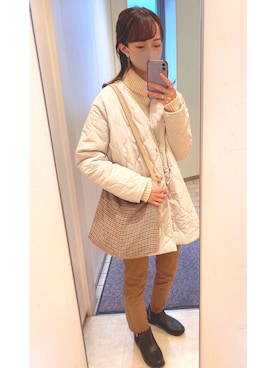 「YEVS（イーブス）のアイテム（トップス）」を使った、✩*mainさん（レディース・165cm）の秋コーディネート