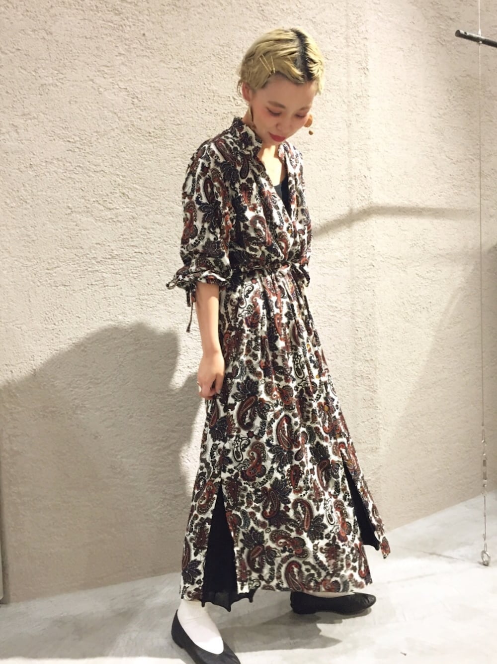 rukkilill（ルッキリル）の「カットJAQ ペイズリープリント サープラス  