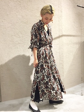 「caph（カーフ）のアイテム（アクセサリー）」を使った、mikako さん（レディース・160cm）の秋コーディネート