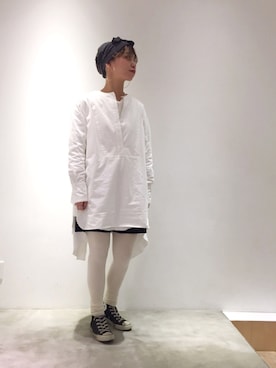 「アイテム（ドレス）」を使った、mikako さん（レディース・160cm）の春コーディネート