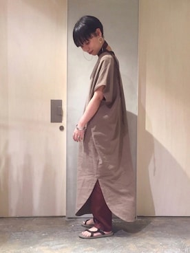 「nitca（ニトカ）のアイテム（パンツ）」を使った、mikako さん（レディース・160cm）の春コーディネート