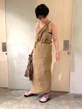 「ワンショルダー」｜「アイテム（アクセサリー）」を使った、mikako さん（レディース・160cm）の夏コーディネート