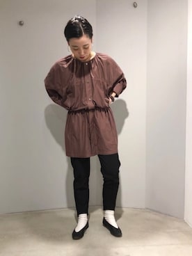 「nitca（ニトカ）のアイテム（ジャケット/アウター）」を使った、mikako さん（レディース・160cm）の秋コーディネート