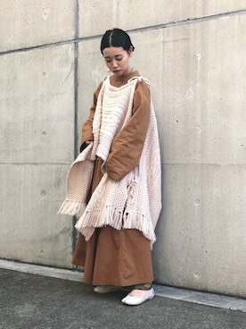 「rukkilill（ルッキリル）のアイテム」を使った、mikako さん（レディース・160cm）の秋コーディネート