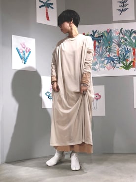 「nitca（ニトカ）のアイテム」を使った、mikako さん（レディース・160cm）の冬コーディネート