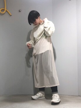 mikako さんの「12.5OZ 綿デニム　細身パンツ」を使ったコーディネート
