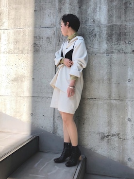 「note et silence （ノートエシロンス）のアイテム（パンツ）」を使った、mikako さん（レディース・160cm）の春コーディネート