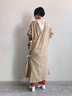 「note et silence （ノートエシロンス）のアイテム（パンツ）」を使った、mikako さん（レディース・160cm）の春コーディネート