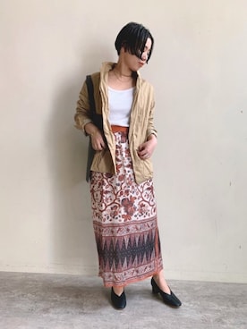 「nitca（ニトカ）のアイテム（ジャケット/アウター）」を使った、mikako さん（レディース・160cm）の春コーディネート