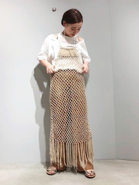 「nitca（ニトカ）のアイテム」を使った、mikako さん（レディース・160cm）の夏コーディネート