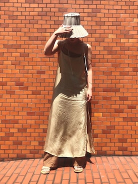 「AKTE（アクテ）のアイテム」を使った、mikako さん（レディース・160cm）の夏コーディネート