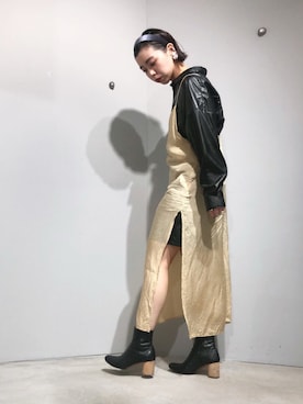 「caph（カーフ）のアイテム」を使った、mikako さん（レディース・160cm）の冬コーディネート