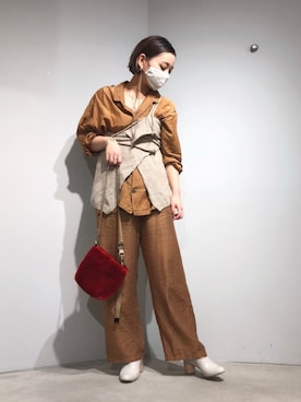「nitca（ニトカ）のアイテム（ジャケット/アウター）」を使った、mikako さん（レディース・160cm）の冬コーディネート