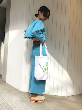 「肌見せ」｜mikako さん（レディース・160cm）の春コーディネート