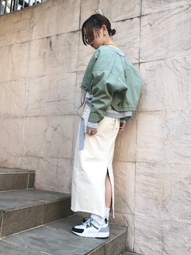 「nitca（ニトカ）のアイテム（ジャケット/アウター）」を使った、mikako さん（レディース・160cm）の春コーディネート