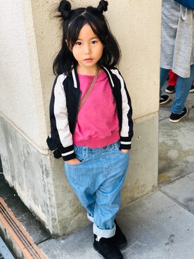 reiayaさん（キッズ・100cm）の秋コーディネート