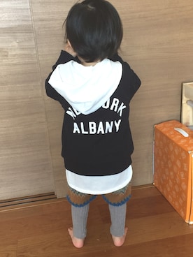 MINAくん♡さん（キッズ・90cm）の冬コーディネート