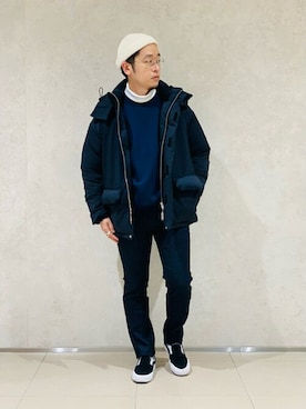 「417 EDIFICE（フォーワンセブンエディフィス）のアイテム（ダウンジャケット/コート）」を使った、KENさん（メンズ・165cm）の冬コーディネート
