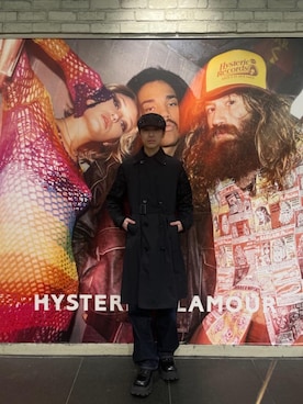 「HYSTERIC GLAMOUR（ヒステリックグラマー）のアイテム（トレンチコート）」を使った、seiyaさん（メンズ・175cm）の冬コーディネート