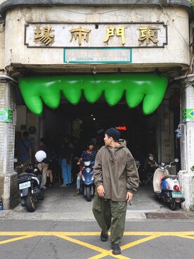 「oversize」｜「アイテム（ニットキャップ/ビーニー）」を使った、Haru🧓🏽さん（レディース・168cm）の秋コーディネート