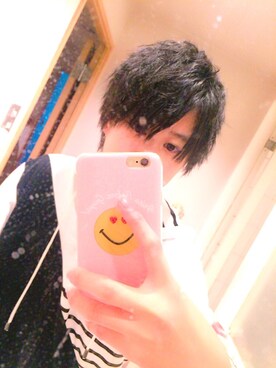 「パーマ風」｜✯M✯さん（メンズ・157cm）の冬コーディネート
