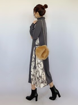 ワンピース ドレス レオパード柄 コーディネート Zozotown