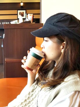 「rps（アールピーエス）のアイテム（ベスト）」を使った、Ayano さん（レディース・143cm）の秋コーディネート