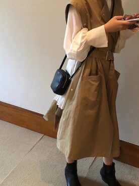 雪さん（レディース・159cm）の秋コーディネート