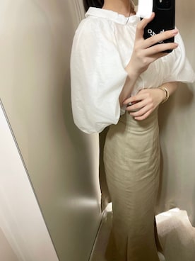 「スナイデル」｜「アイテム（PC・スマホグッズ/家電）」を使った、雪さん（レディース・159cm）の春コーディネート