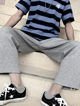 「A（エィス）のアイテム」を使った、挽风港湾さん（メンズ・165cm）の春コーディネート