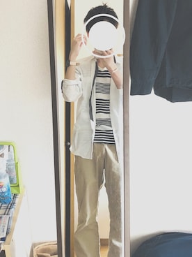 「アイテム（バングル/リストバンド）」を使った、nakayouさん（メンズ・177cm・10代）の夏コーディネート