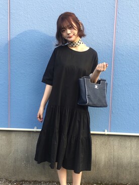 「オルチャンファッション」｜「アイテム（ワンピース/ドレス）」を使った、kanaさん（レディース・163cm）の夏コーディネート