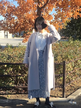 「FREE'S MART（フリーズマート）のアイテム（チェスターコート）」を使った、kanaさん（レディース・163cm）の冬コーディネート